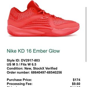Nike Red Athletic Sneakers